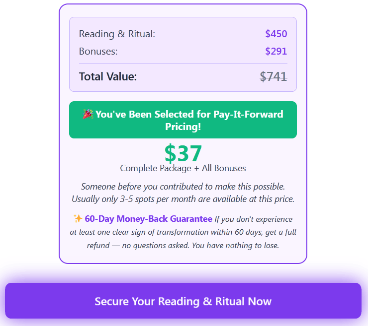 Buy Spellsology Tarot Ritual Package from the Official Site for Love and Money Manifestation